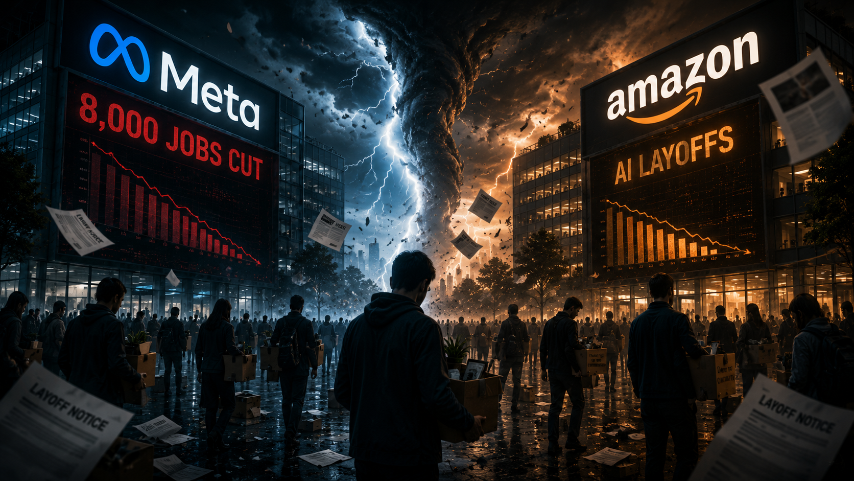 A.I. Carnage: Meta and Amazon's Layoff Cyclone