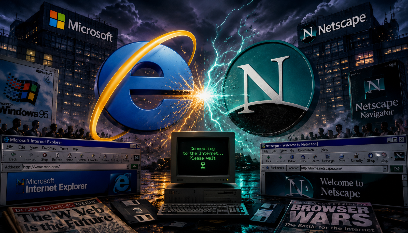 The Browser War That Built the Internet