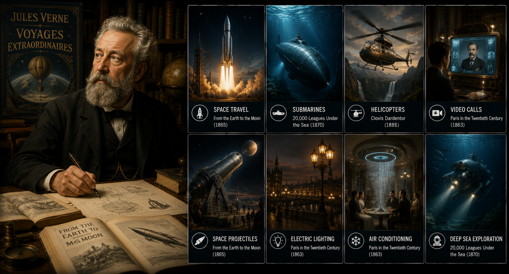Jules Verne Sees Tomorrow