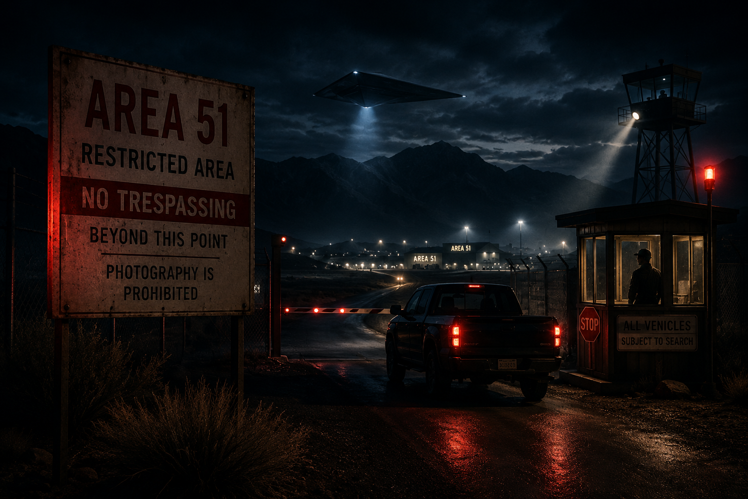 Secretive Shadows of Area 51