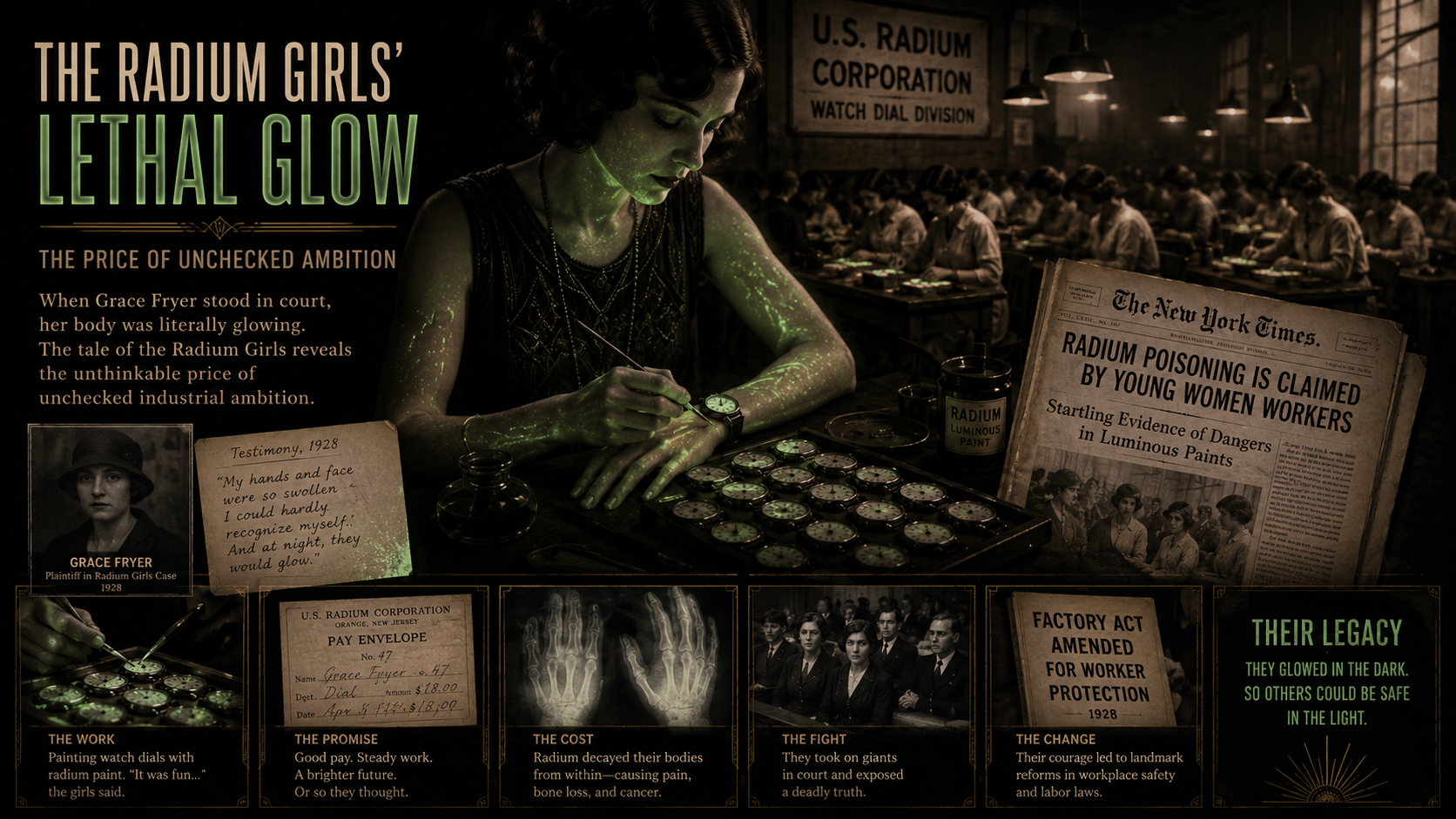 The Radium Girls' Lethal Glow